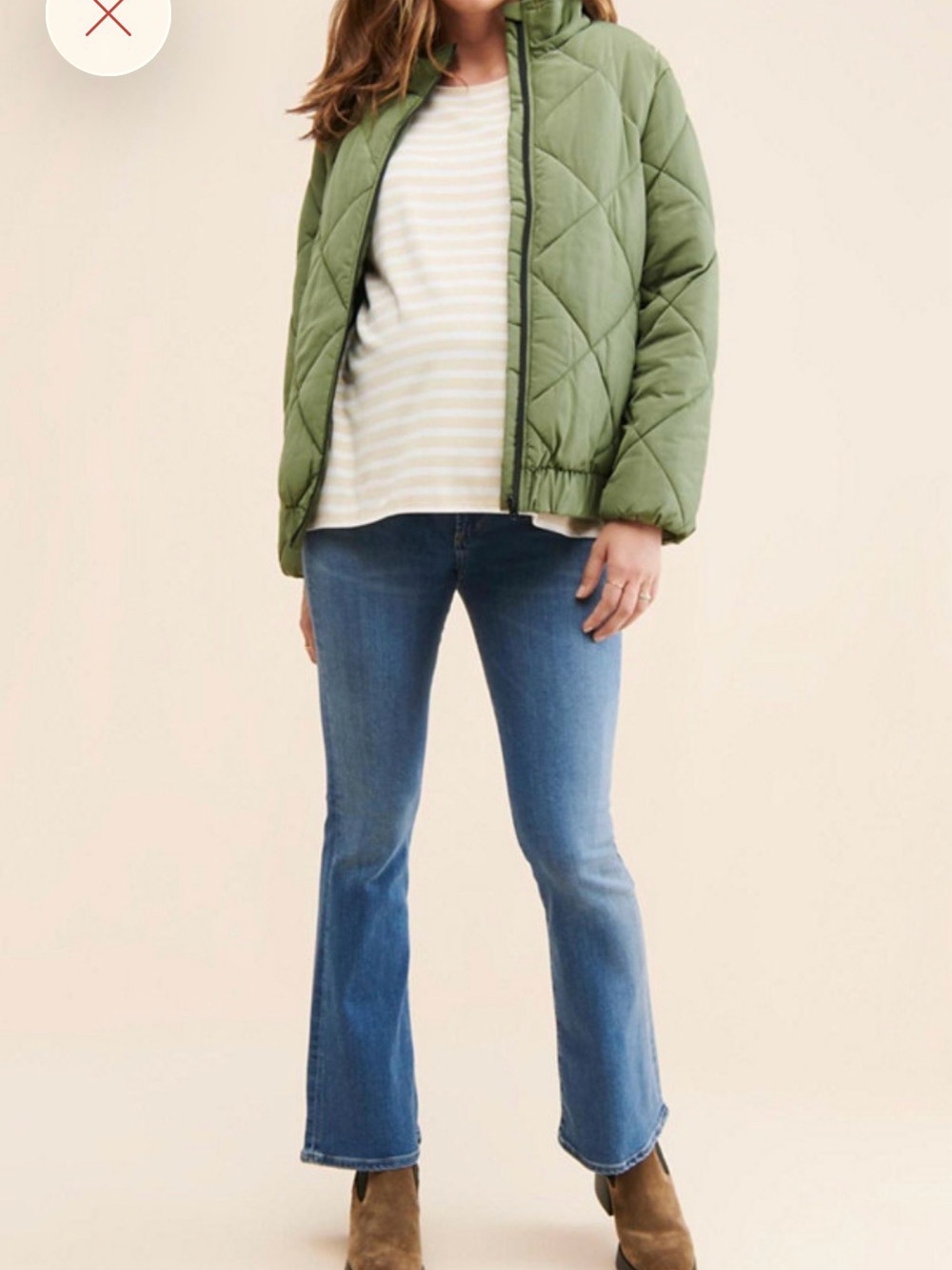 Citizens Of Humanity Light-Mid Blue Flare Maternity Emannuelle Jeans